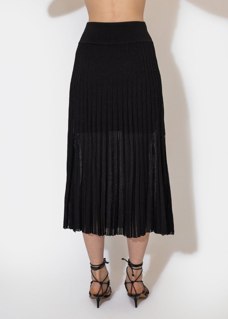 Maria McManus_Sheer Pleat Skirt Black__XS - Finefolk