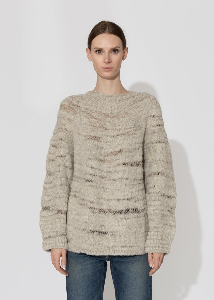 Lauren Manoogian_Handknit Threadbare Pullover in Carrara__1 - Finefolk