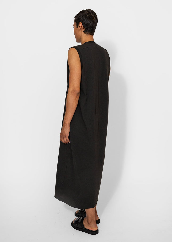 6397_Circle Neck Tank Dress in Washed Black_Apparel & Accessories_XS - Finefolk