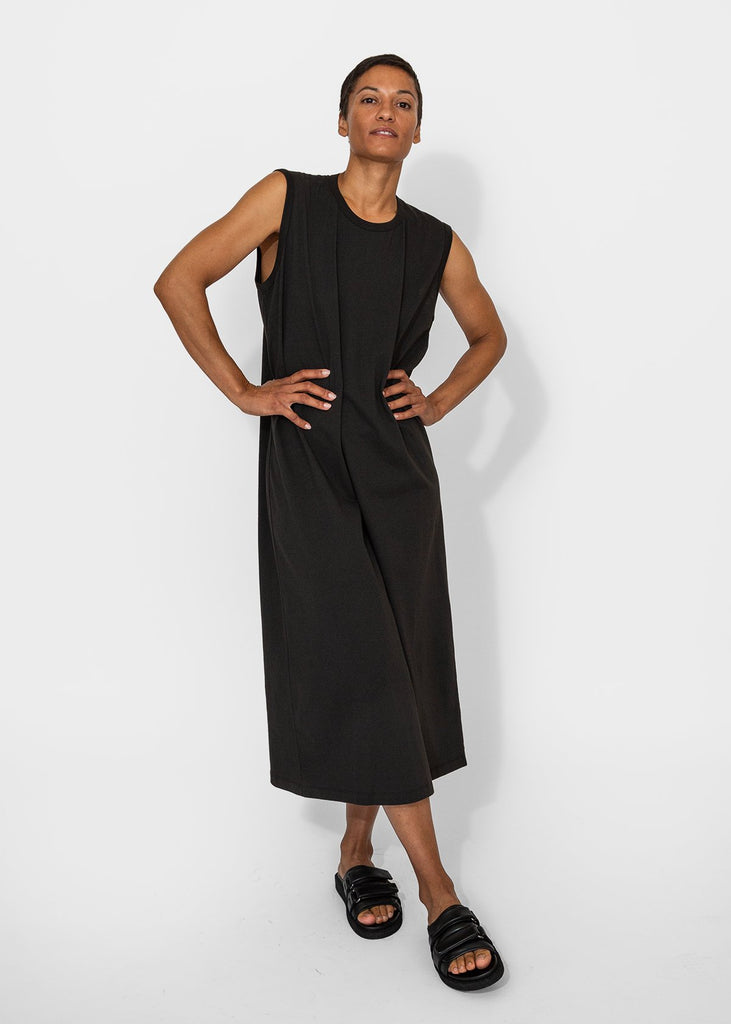 6397_Circle Neck Tank Dress in Washed Black_Apparel & Accessories_XS - Finefolk