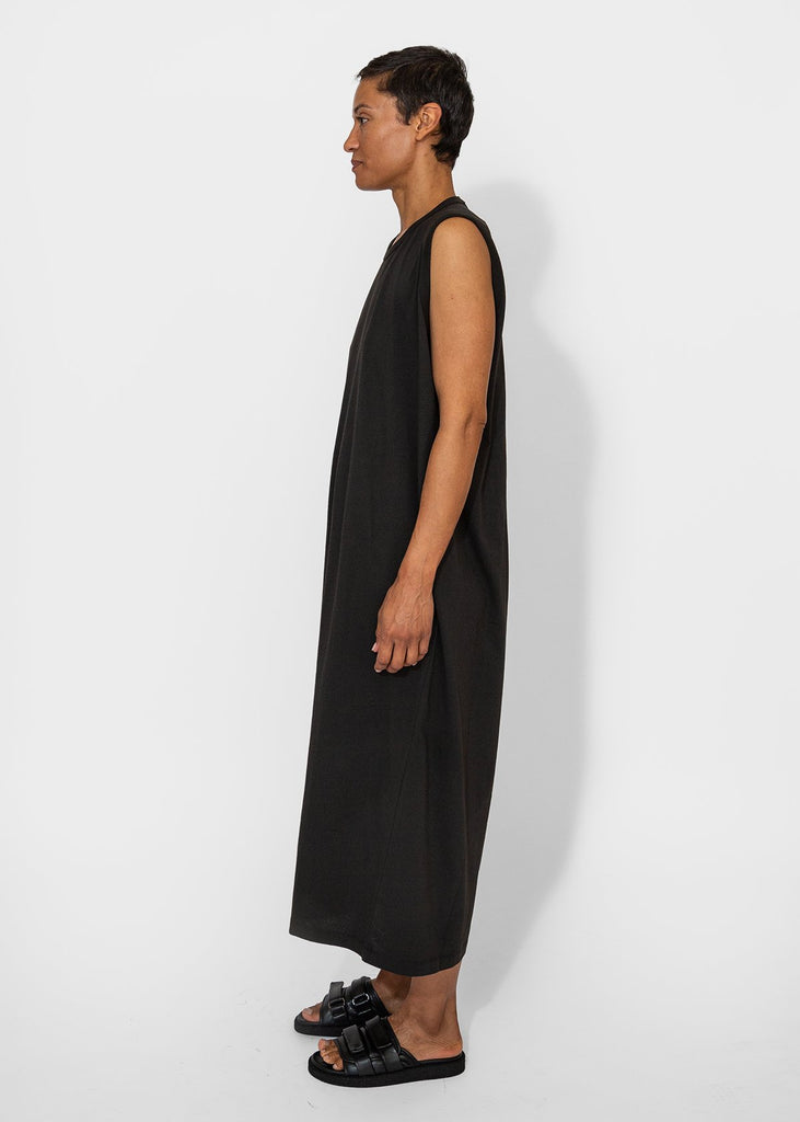 6397_Circle Neck Tank Dress in Washed Black_Apparel & Accessories_XS - Finefolk