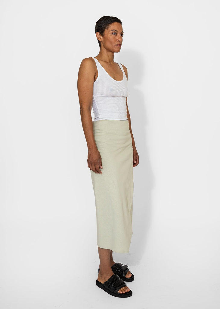 6397_Draped Wrap Skirt in Chalk_Apparel & Accessories_XS - Finefolk