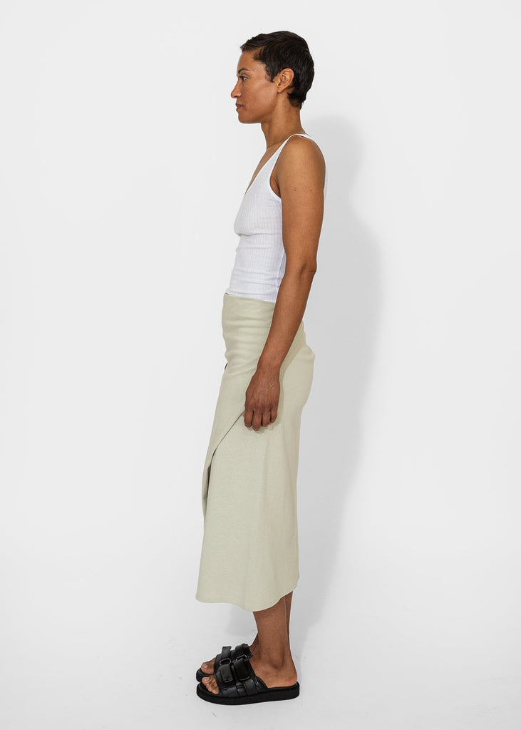 6397_Draped Wrap Skirt in Chalk_Apparel & Accessories_XS - Finefolk