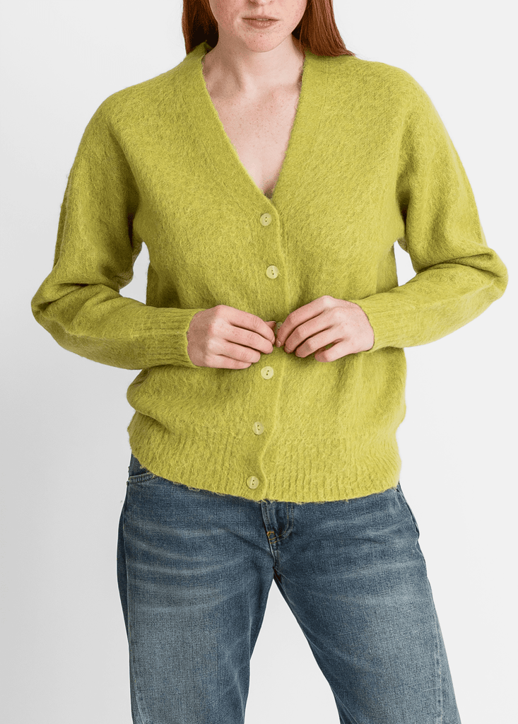 6397_Grunge Cardigan in Moss Green_Sweaters_XS - Finefolk