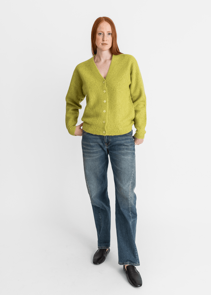 6397_Grunge Cardigan in Moss Green_Sweaters_XS - Finefolk