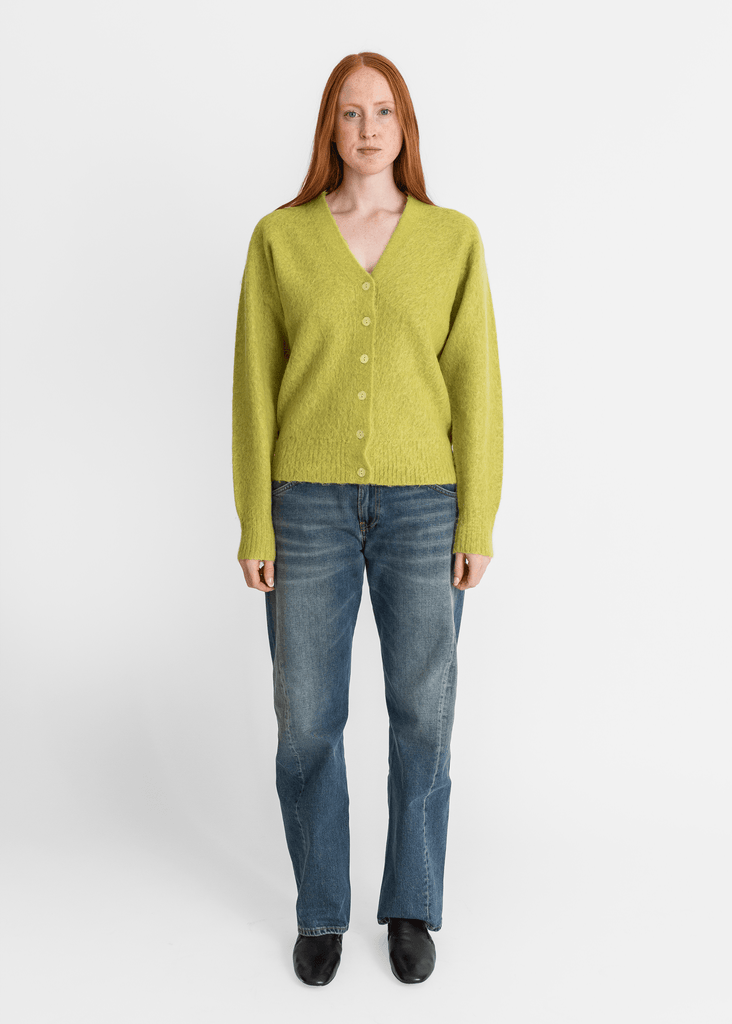 6397_Grunge Cardigan in Moss Green_Sweaters_XS - Finefolk