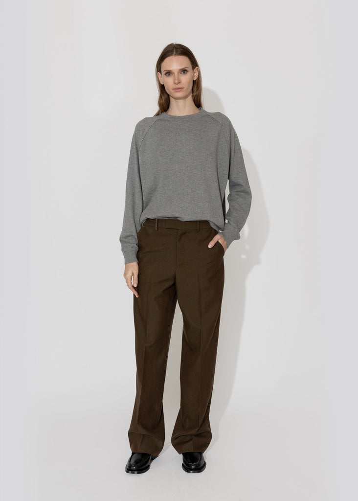 6397_Knit Sweatshirt in Mid Grey__XS - Finefolk