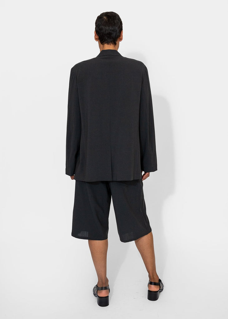 6397_Oversized 3 - Button Blazer in Washed Black_Apparel & Accessories_XXS - Finefolk