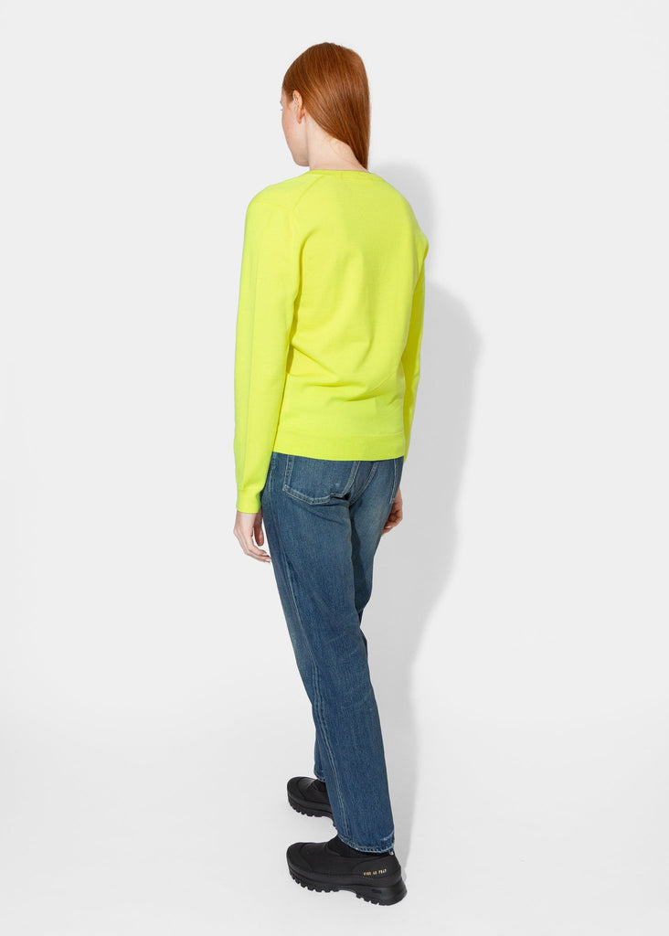 6397_Perfect V in Neon Yellow_Sweater_XS - Finefolk