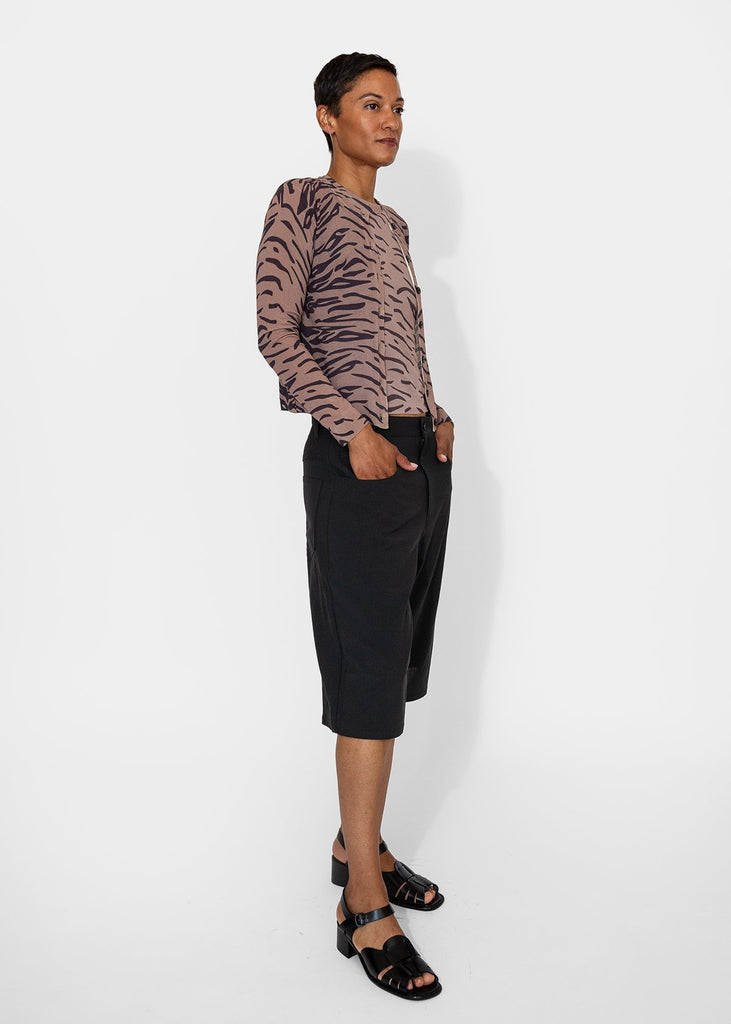 6397_Printed Crew Cardigan in Tiger Print_Apparel & Accessories_XS - Finefolk