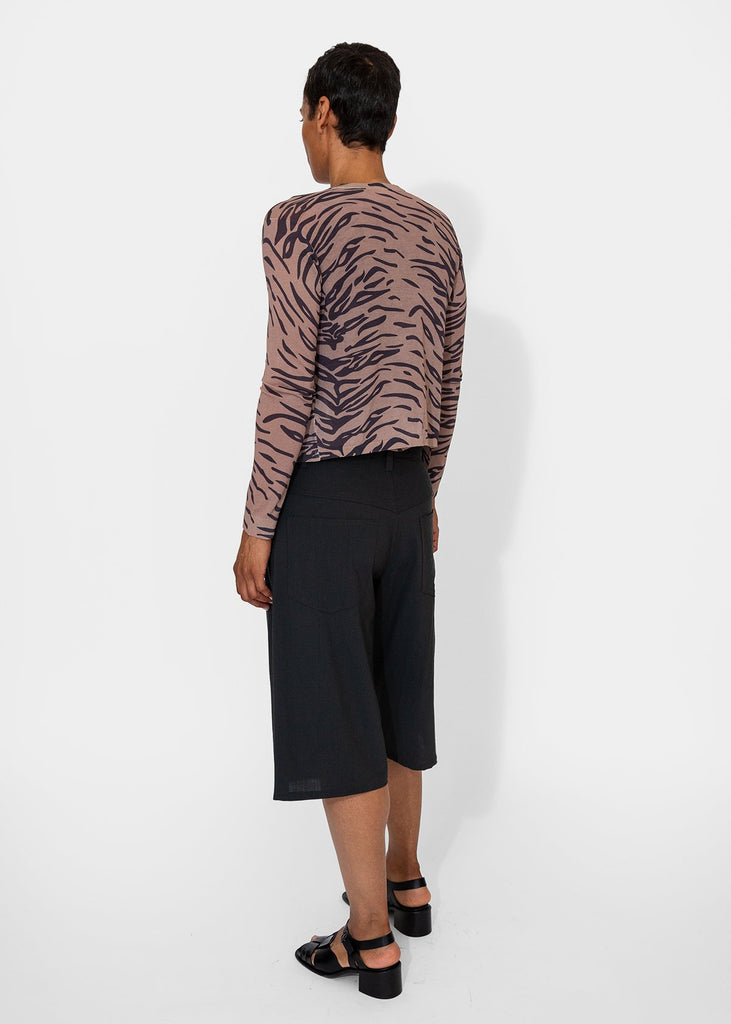 6397_Printed Crew Cardigan in Tiger Print_Apparel & Accessories_XS - Finefolk