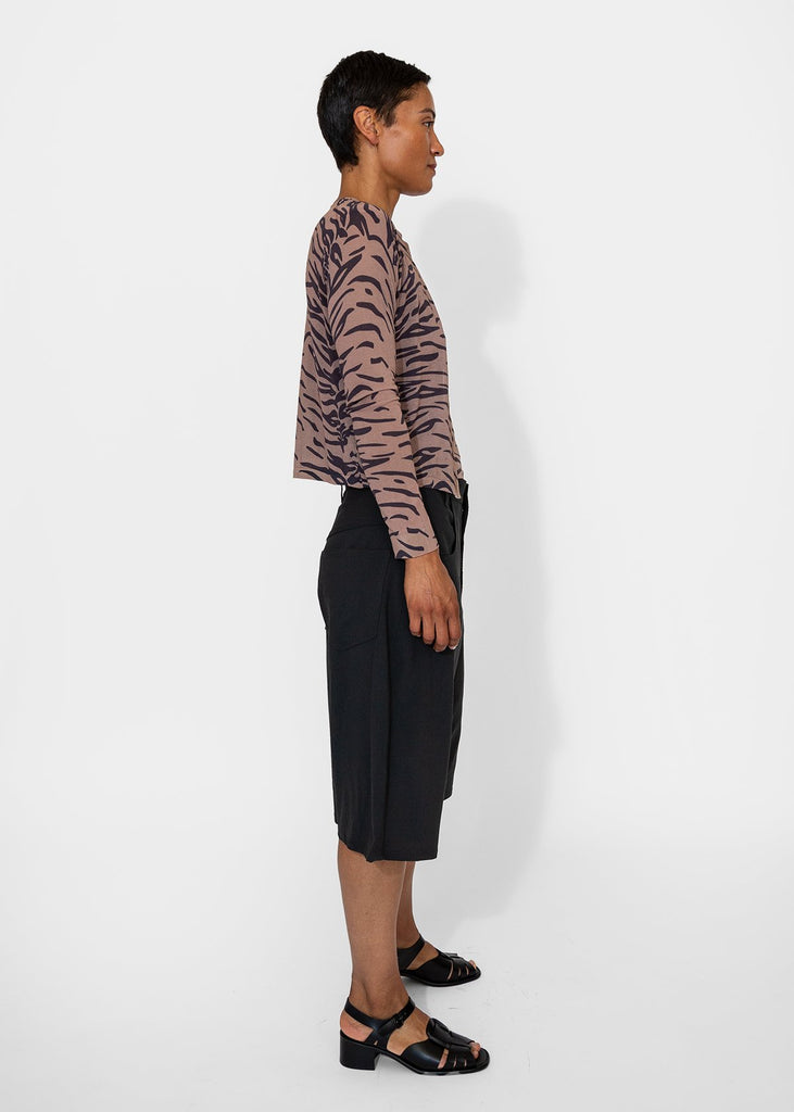 6397_Printed Crew Cardigan in Tiger Print_Apparel & Accessories_XS - Finefolk