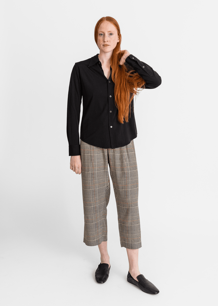 6397_Printed Pajama Pant in Houndstooth_Pant_XS - Finefolk