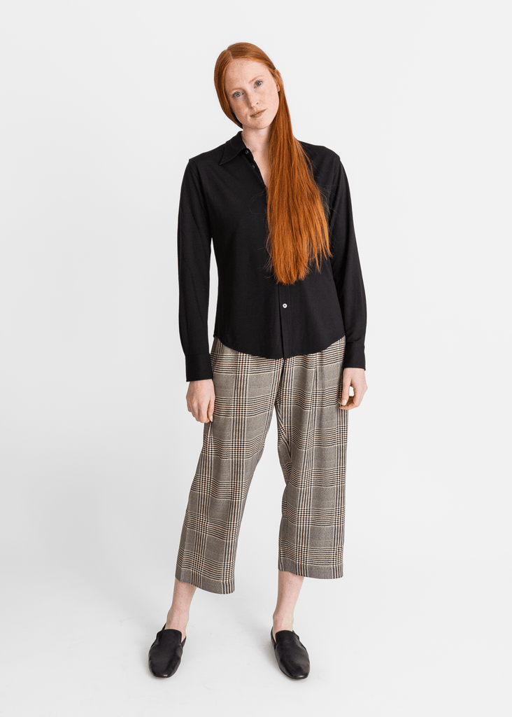 6397_Printed Pajama Pant in Houndstooth_Pant_XS - Finefolk