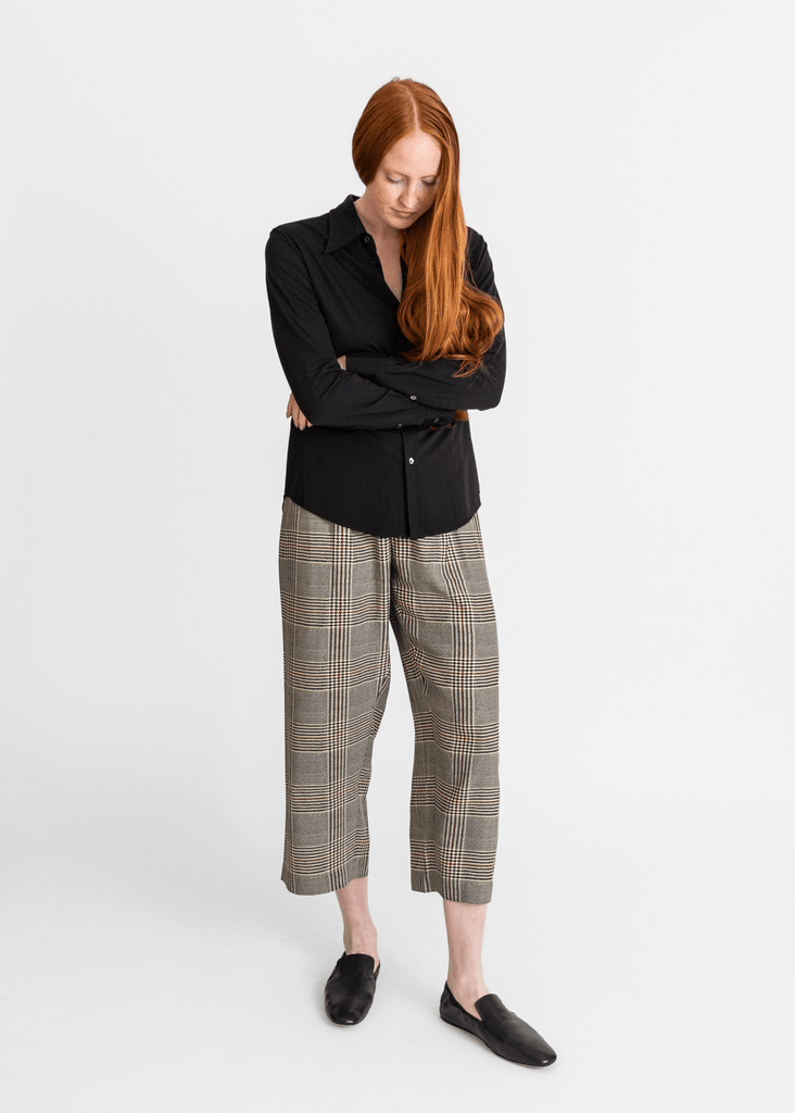 6397_Printed Pajama Pant in Houndstooth_Pant_XS - Finefolk