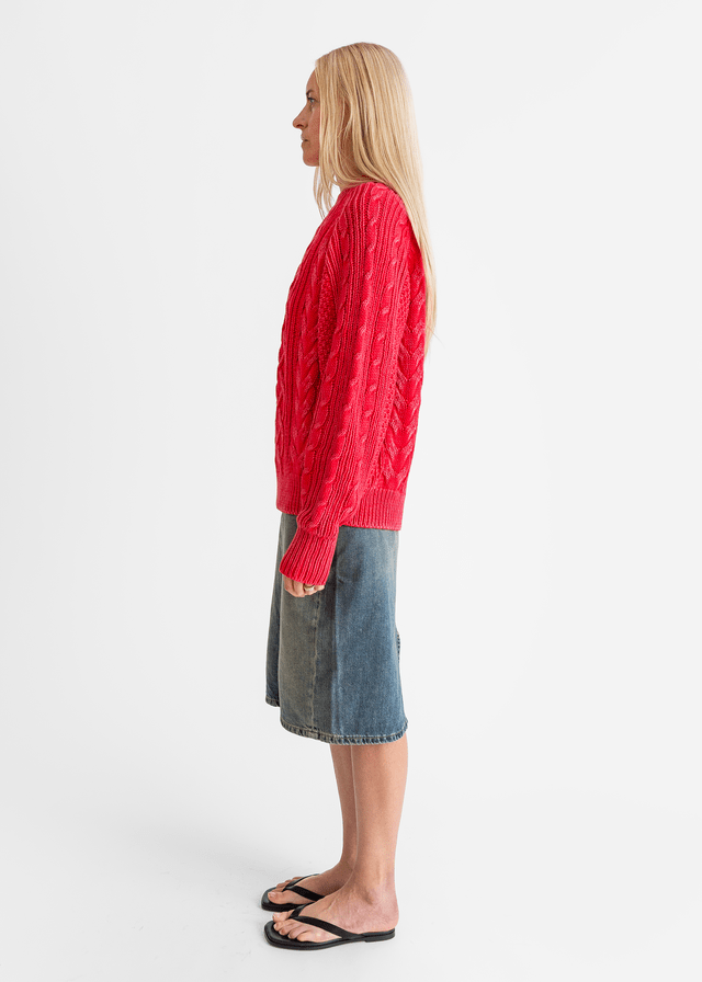 6397_Raglan Cable_Sweater_M - Finefolk