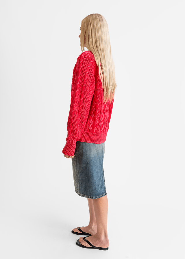 6397_Raglan Cable_Sweater_M - Finefolk