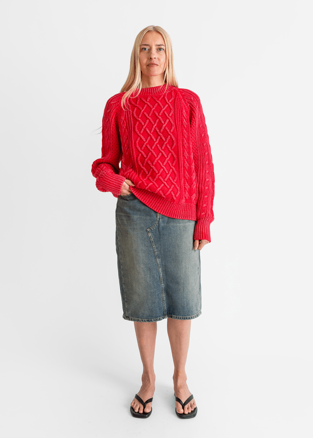 6397_Raglan Cable_Sweater_M - Finefolk