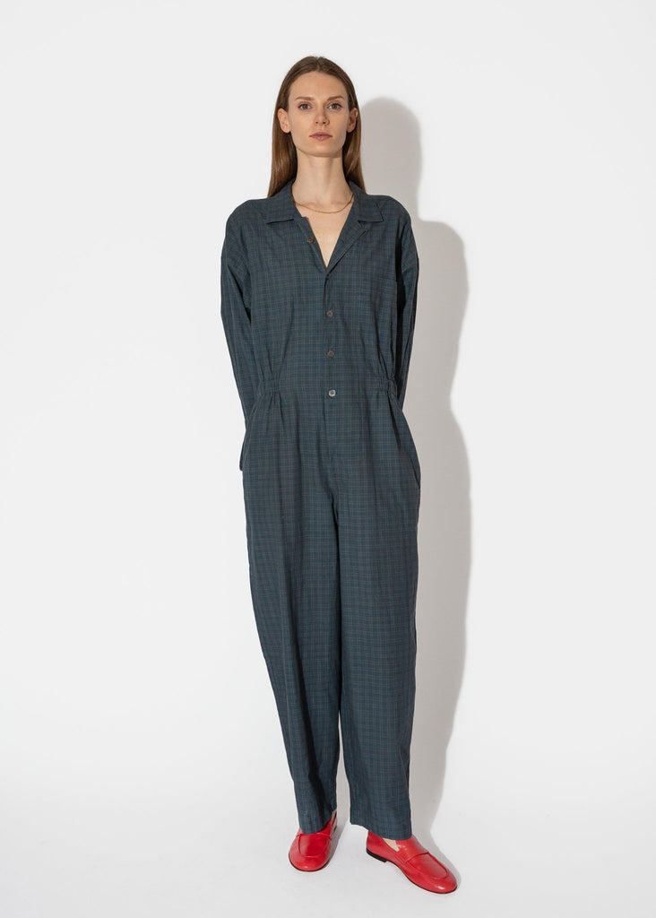 6397_Relaxed Jumpsuit in Overdyed Plaid__XS - Finefolk