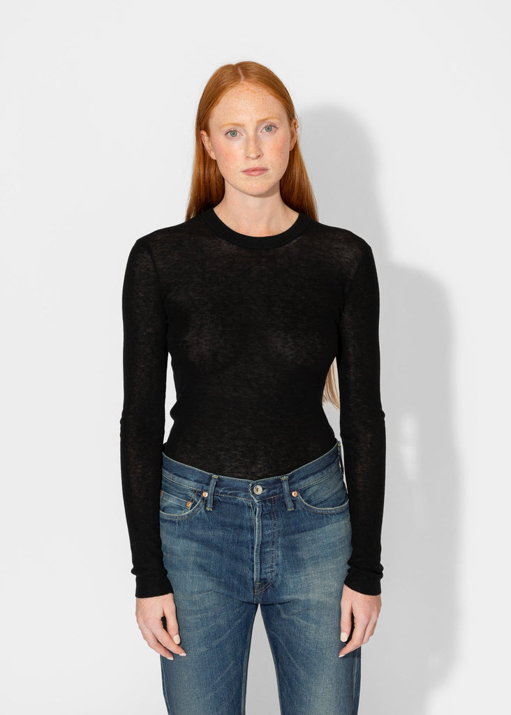 6397_Skinny Crew in Black_Tops_XS - Finefolk