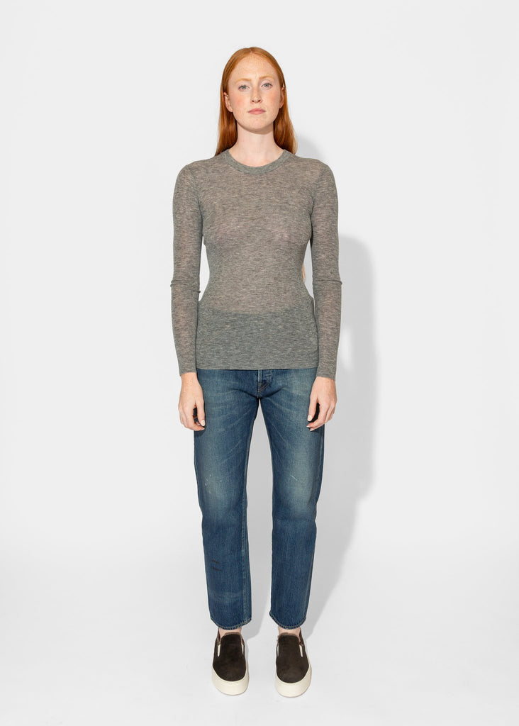 6397_Skinny Crew in Heather Grey_Tops_XS - Finefolk