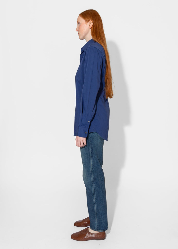 6397_Slim Long Shirt in Ultramarine_Tops_XS - Finefolk