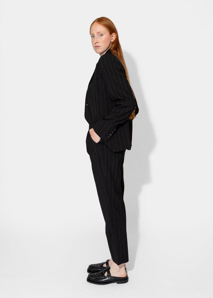 6397_Slim Pull On Pant in Pinstripe_Pants_XS - Finefolk