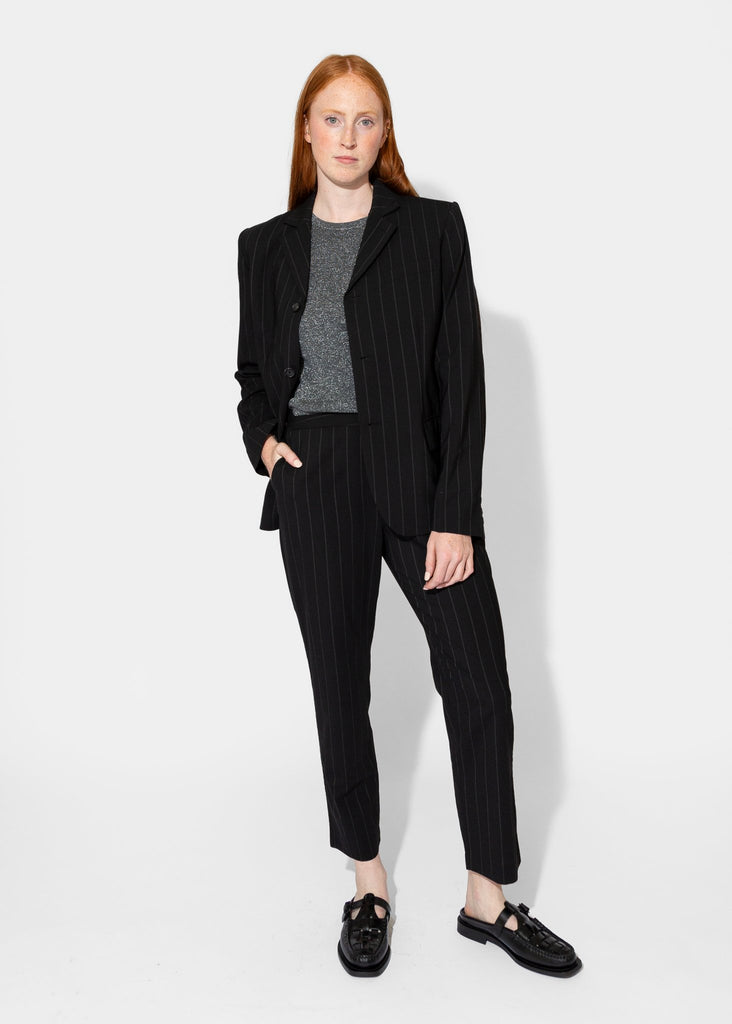 6397_Slim Pull On Pant in Pinstripe_Pants_XS - Finefolk