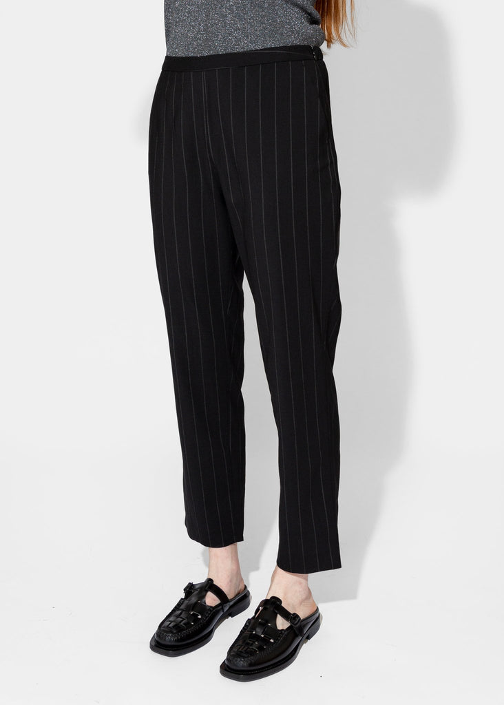 6397_Slim Pull On Pant in Pinstripe_Pants_XS - Finefolk