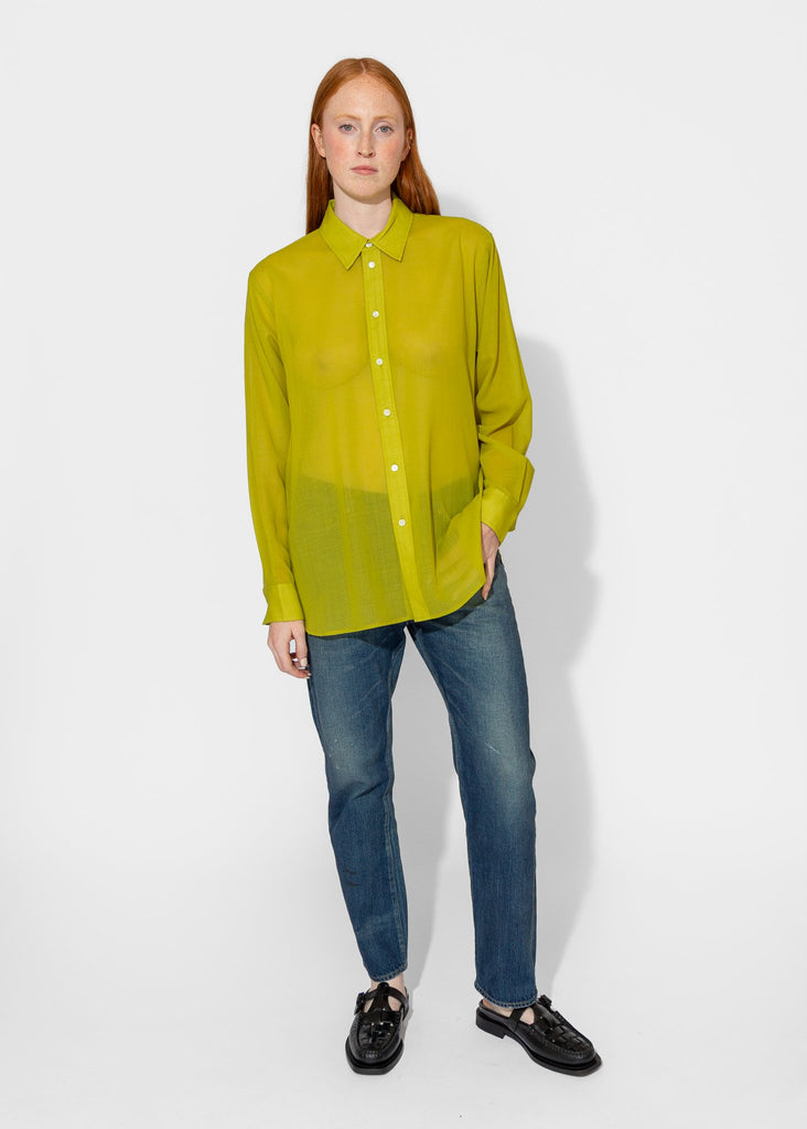 6397_The Frank Shirt in Lime_Tops_XS - Finefolk