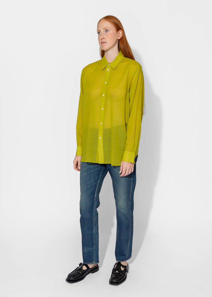 6397_The Frank Shirt in Lime_Tops_XS - Finefolk