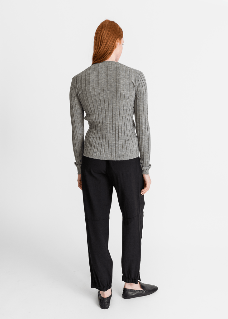 6397_Wide Rib Cardigan in Grey_Tops_XS - Finefolk