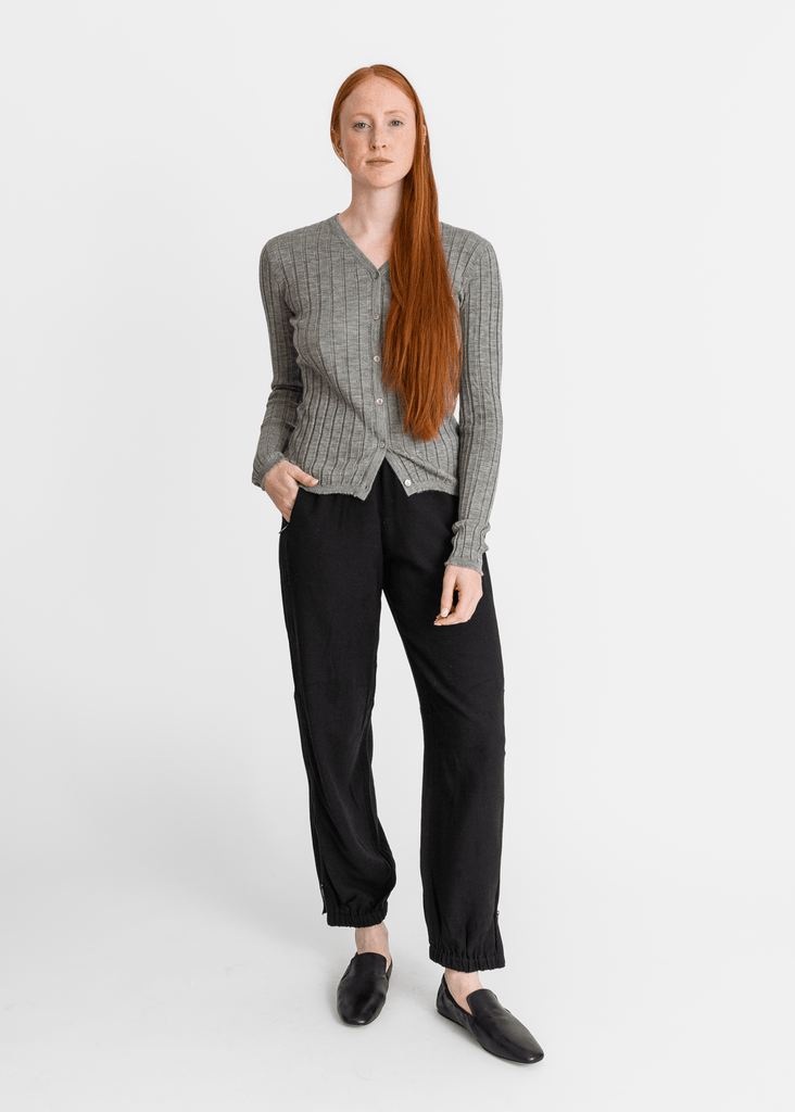 6397_Wide Rib Cardigan in Grey_Tops_XS - Finefolk