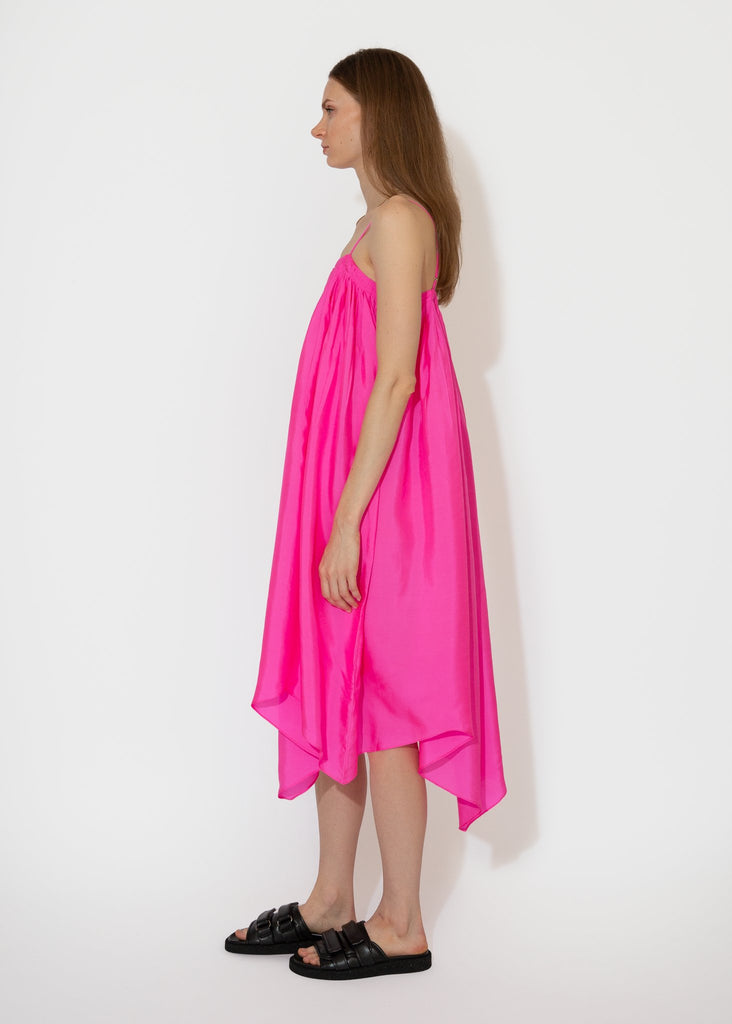 Anaak_Etretat Print Handkerchief Dress in Fuchsia_Dresses_0 - Finefolk