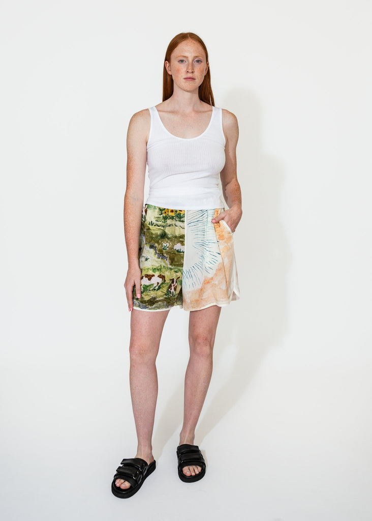 Anntian_Silk Shorts in Goats_Shorts_S - Finefolk