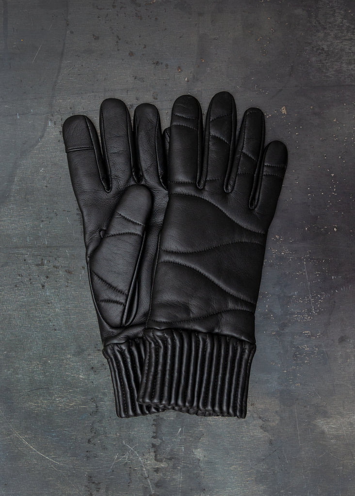Aristide_AW54/Lambskin-Cashmere in Black_Gloves_ - Finefolk
