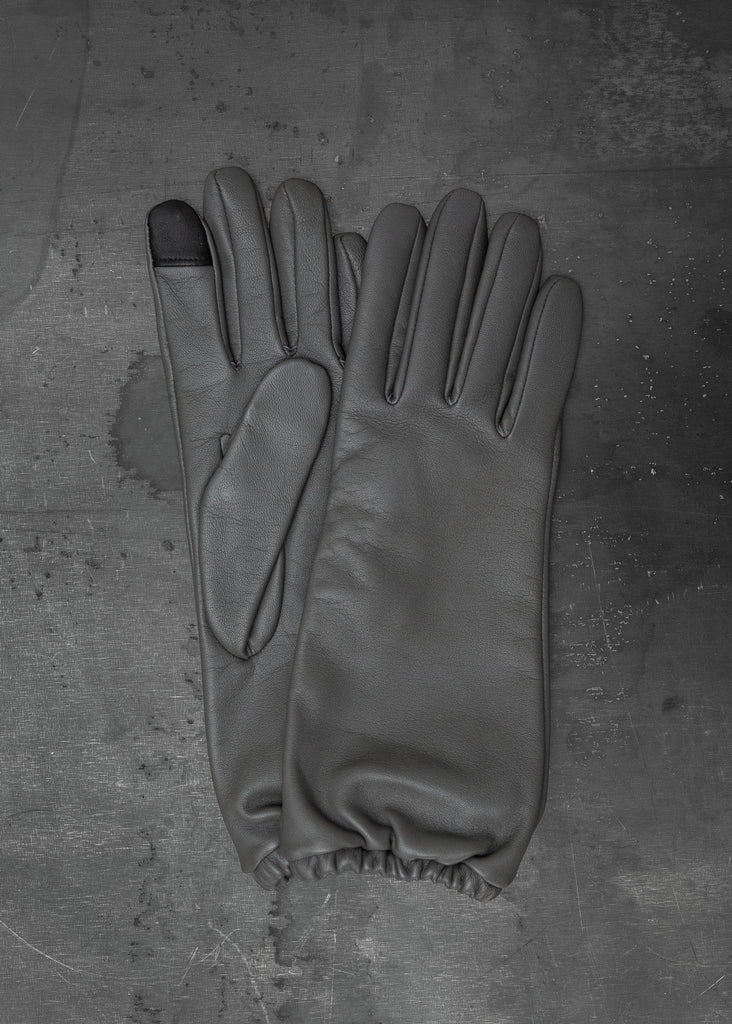Aristide_B03 Lambskin Cashmere in Charcoal/Black_Gloves_7 - Finefolk