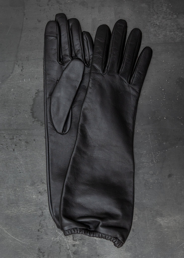 Aristide_B06 Lambskin Cashmere in Black/Black_Gloves_7.5 - Finefolk