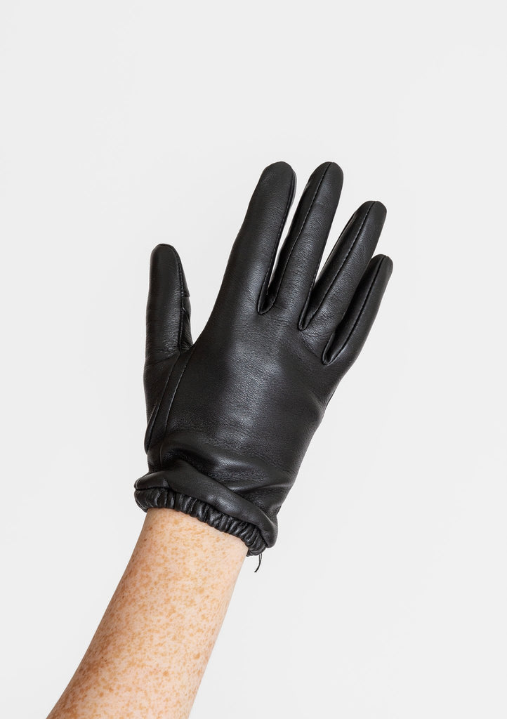 Aristide_Lined Gloves Short in Black_Apparel & Accessories_7.5 - Finefolk