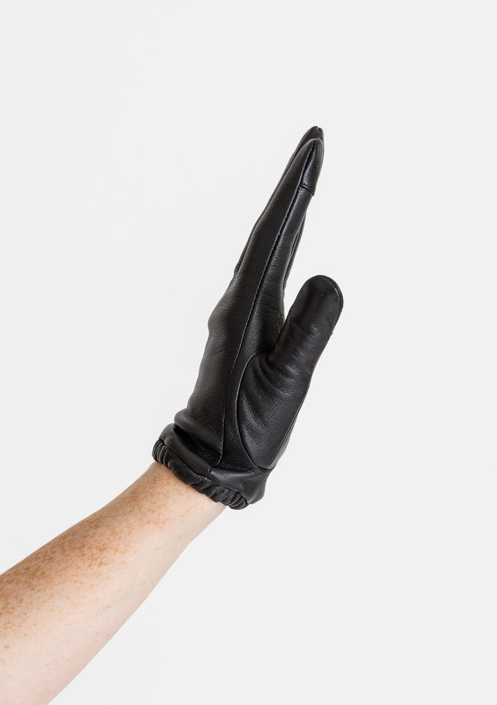 Aristide_Lined Gloves Short in Black_Apparel & Accessories_7.5 - Finefolk