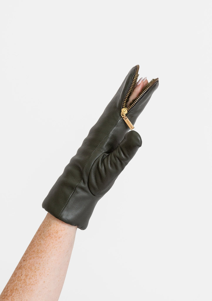 Aristide_Lined Mittens in Khaki/Khaki_Apparel & Accessories_7.5 - Finefolk