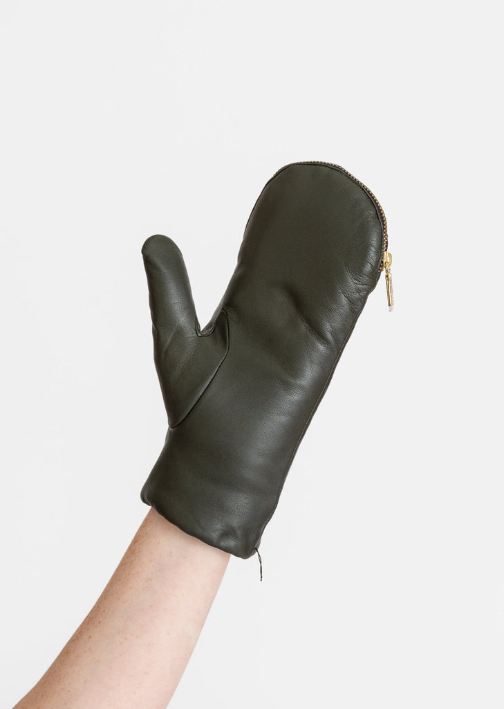 Aristide_Lined Mittens in Khaki/Khaki_Apparel & Accessories_7.5 - Finefolk