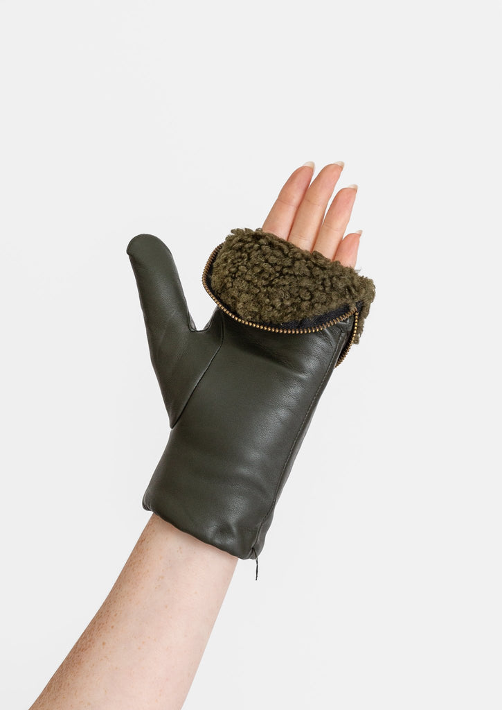 Aristide_Lined Mittens in Khaki/Khaki_Apparel & Accessories_7.5 - Finefolk