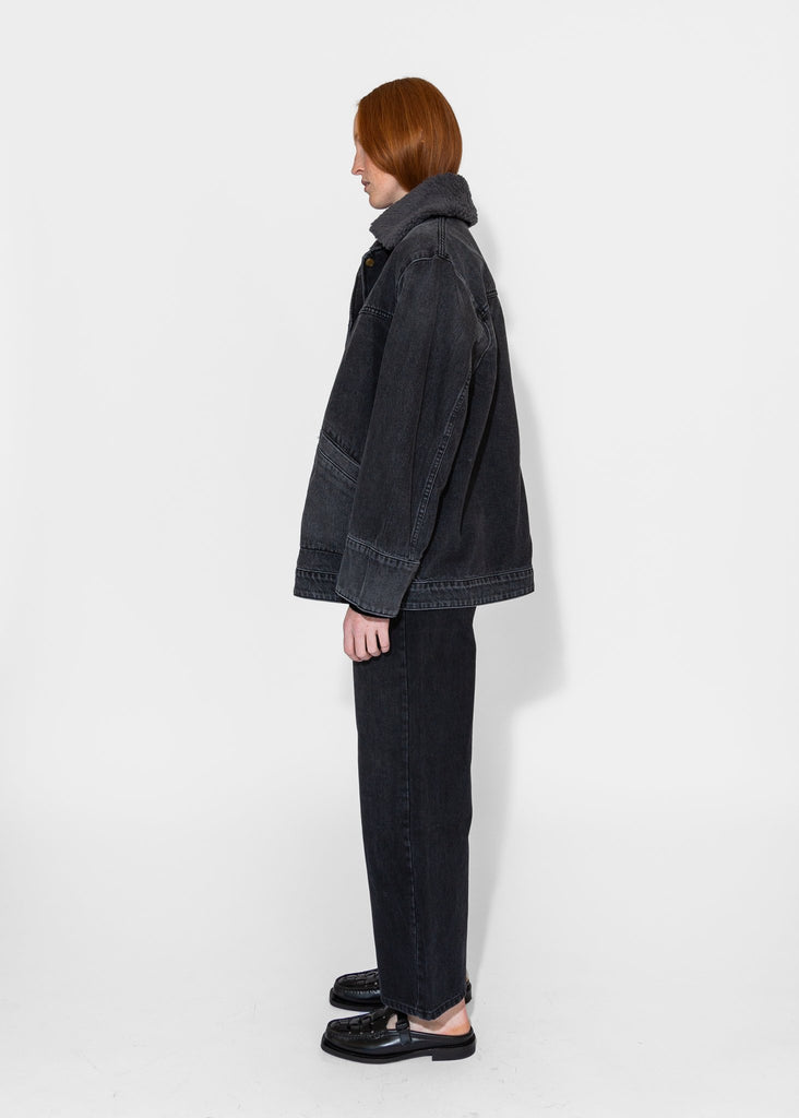 B - Sides_Stadium Jacket in Stil Black_Outerwear_XS/S - Finefolk