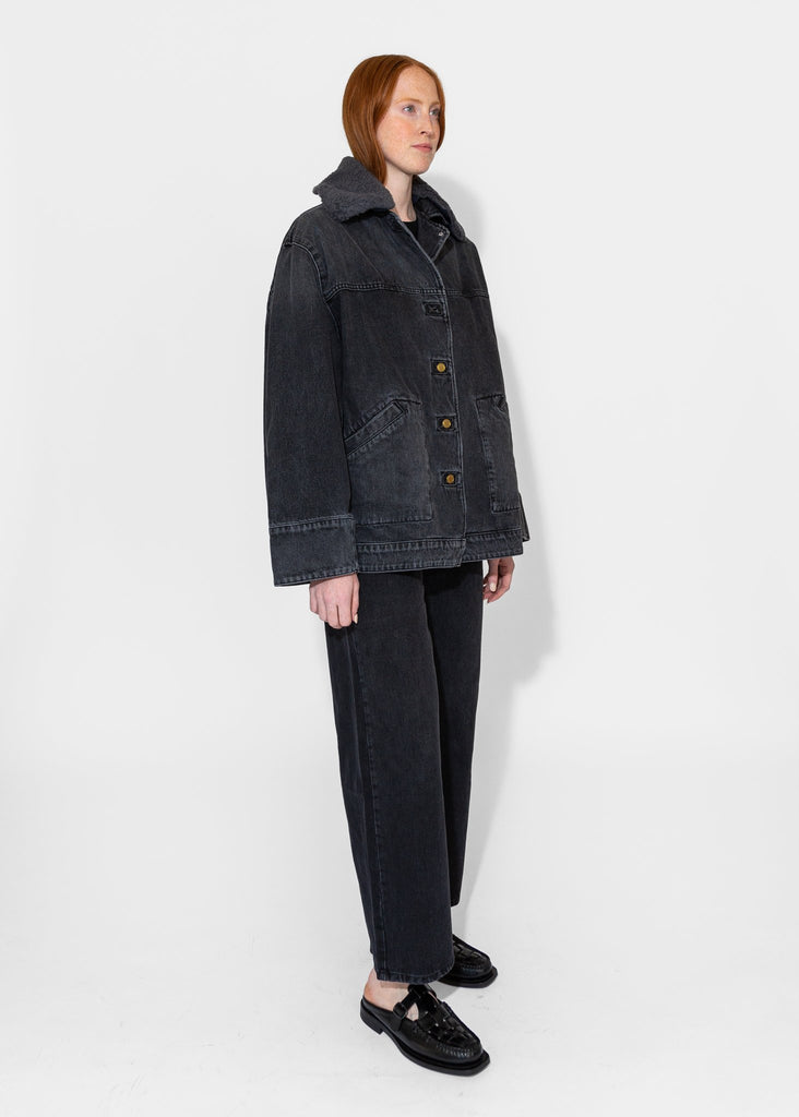 B - Sides_Stadium Jacket in Stil Black_Outerwear_XS/S - Finefolk