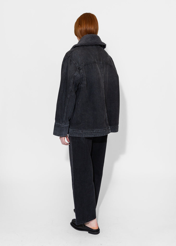 B - Sides_Stadium Jacket in Stil Black_Outerwear_XS/S - Finefolk