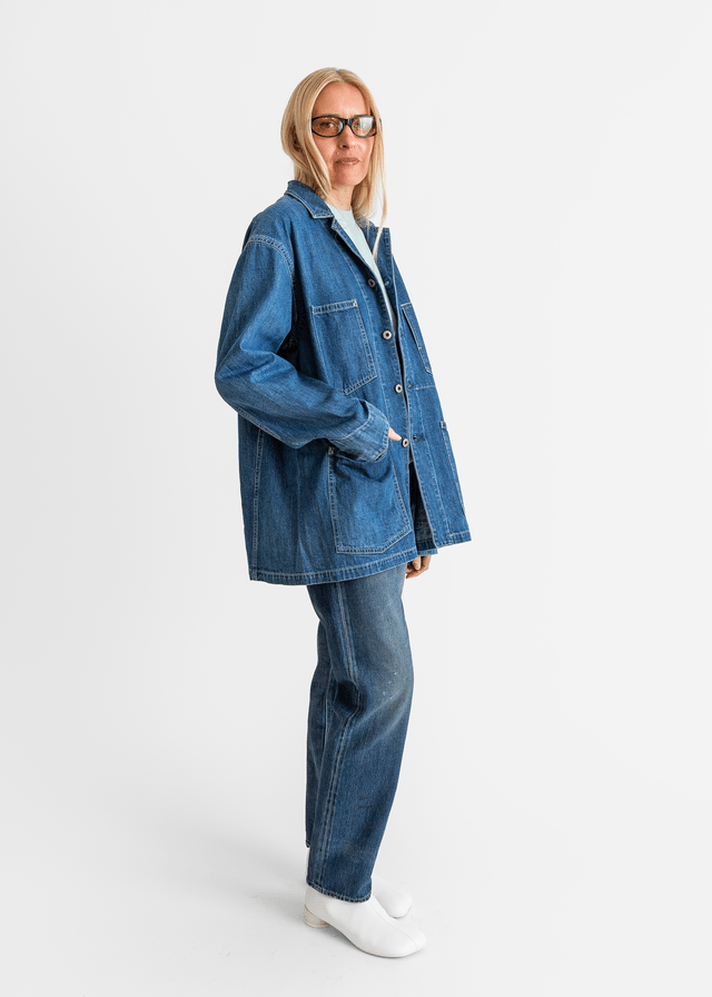 ジャケット・アウター chimala | KNIT DENIM STANDCOLLAR JACKET ジャケット・アウター chimala | KNIT DENIM STANDCOLLAR JACKET