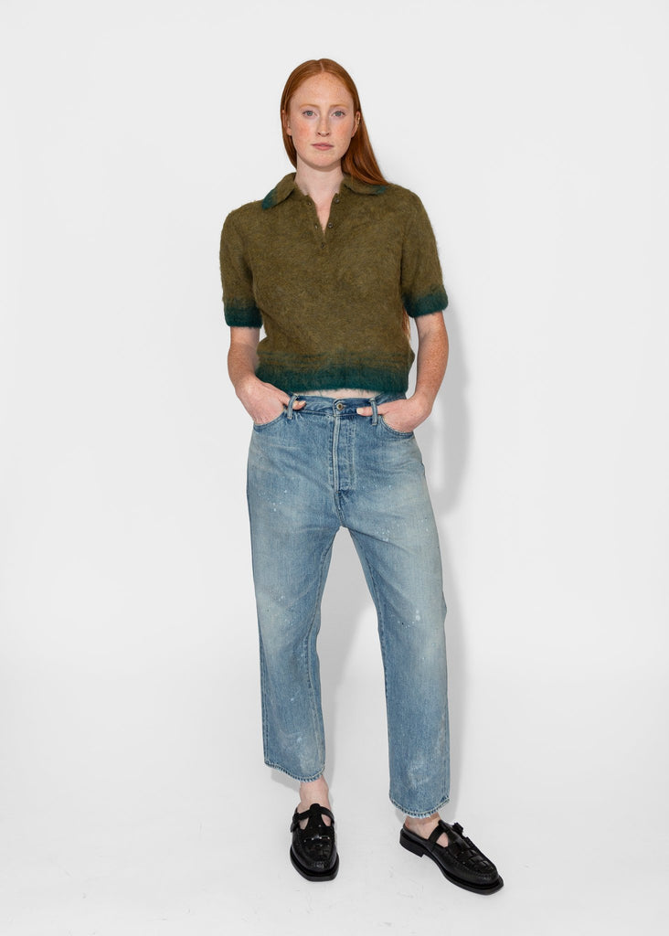 Chimala_Selvedge Denim Wide Tapered Cut in Lt. Vintage_denim_24 - Finefolk