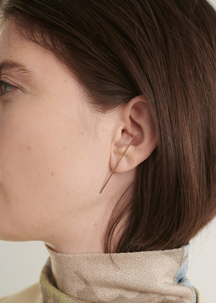 Kathleen Whitaker_Strand Stud in 14k Gold_Earrings_ - Finefolk