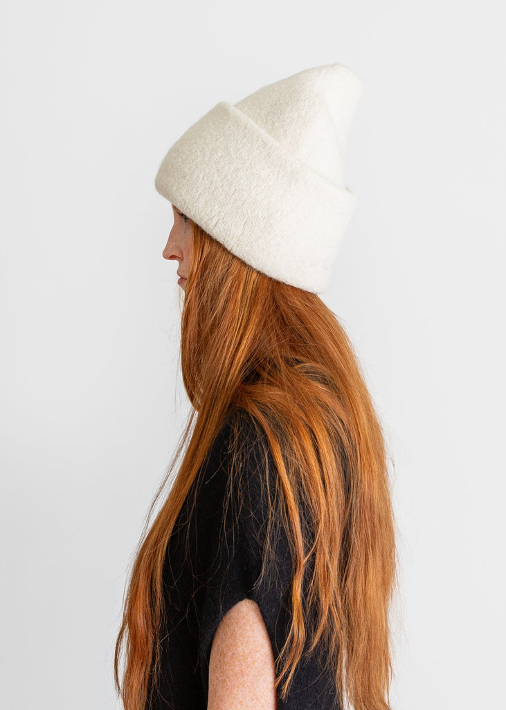 Lauren Manoogian_Carpenter Hat in Raw White_Hats_ - Finefolk